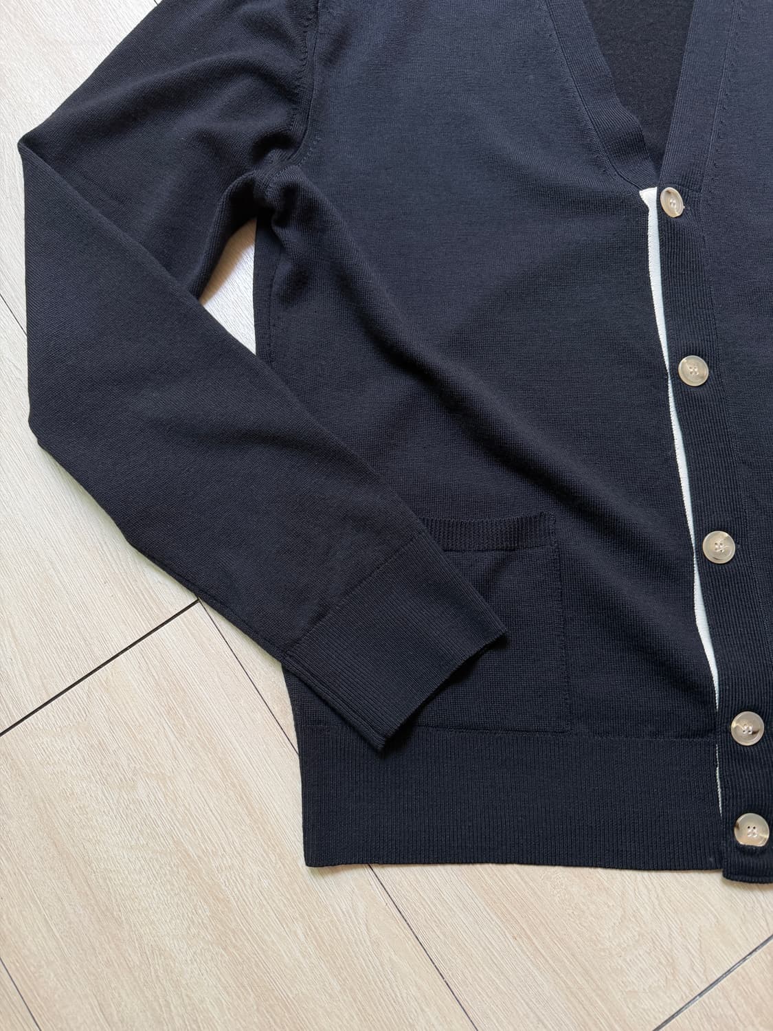 메종키츠네 트리컬러폭스 패치 가디건 L 상품이미지5