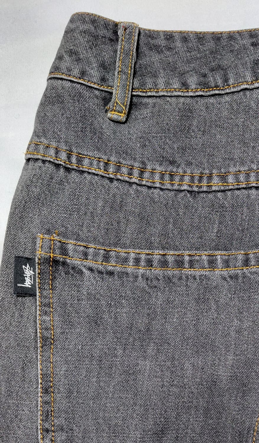 [S] 스투시 재팬 빈티지 흑청 데님 (컷오프 커스텀) 상품이미지6