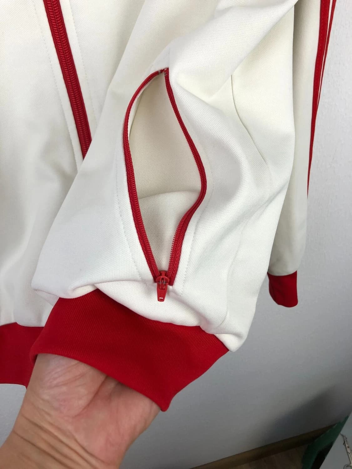 레어 아디다스 오리지널 캐나다 트랙 탑 져지 화이트 M 상품이미지3