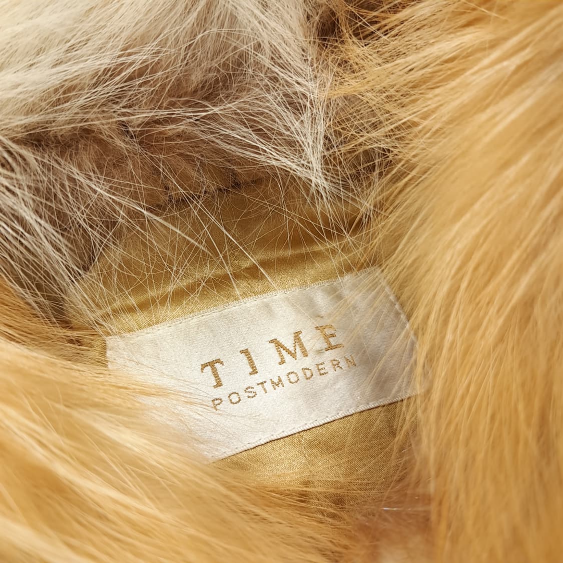 CN730W S 타임 포스트모던 폭스카라 골드 밍크 퍼 자켓 상품이미지4