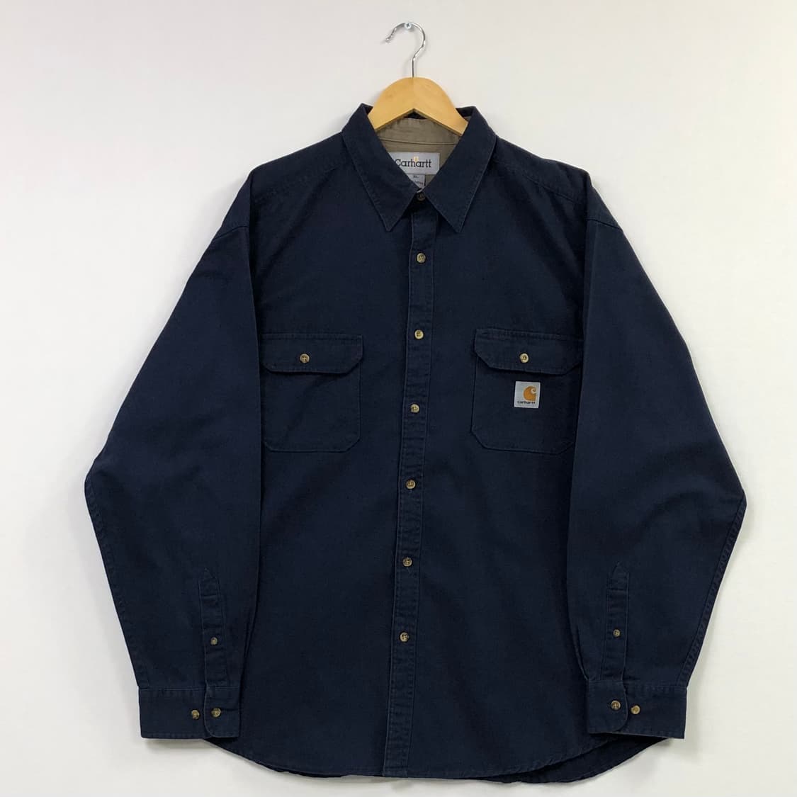 Xxl 칼하트 네이비 워크 셔츠 상품이미지2