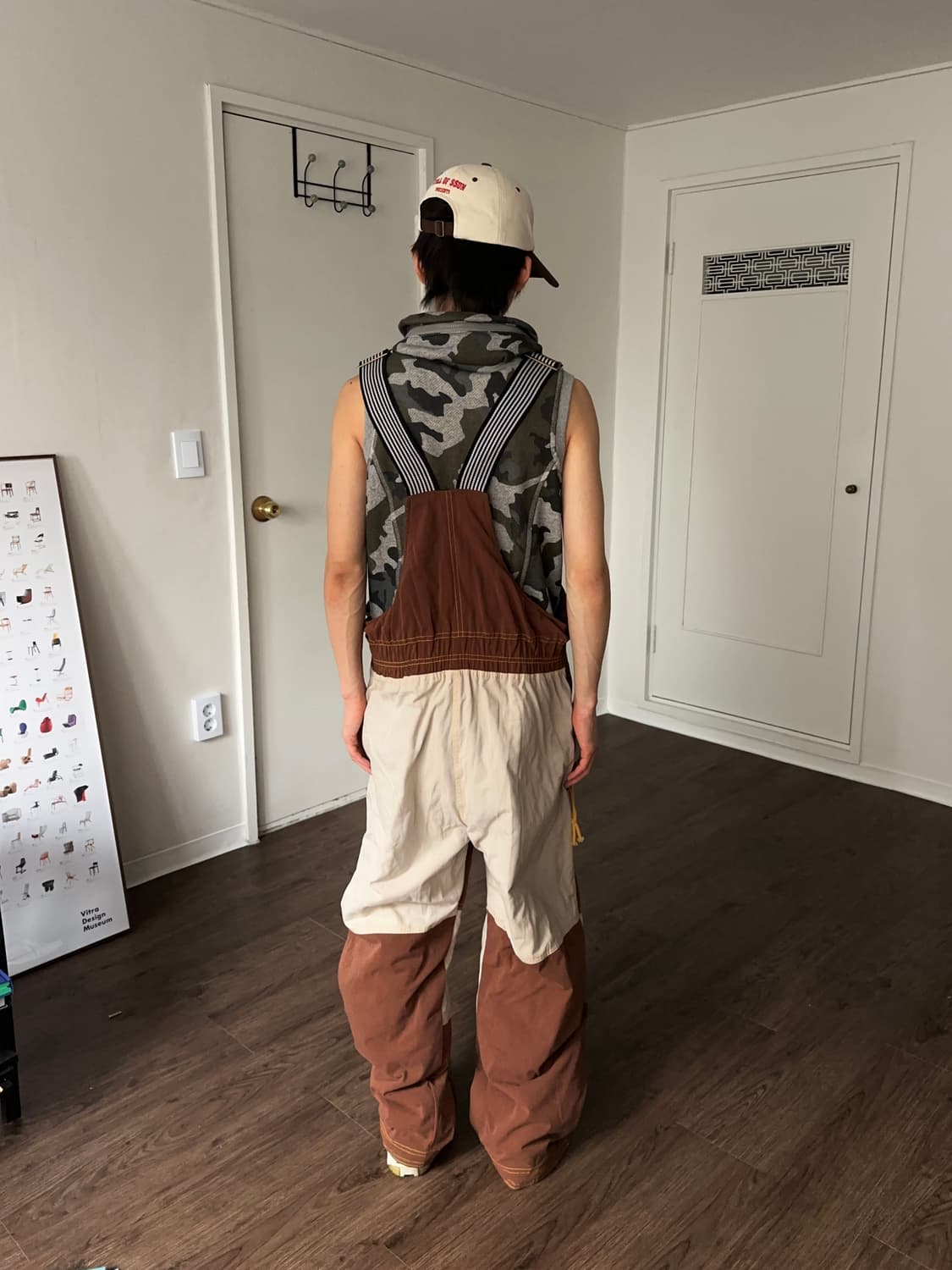 T.K. Ski 컬러블록 유틸리티 오버롤 상품이미지4