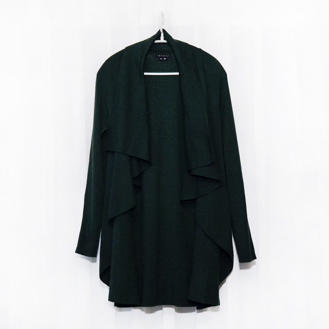 띠어리 (Theory) 딥그린 케이프숄 울 가디건 (M / 55-66) 상품이미지1