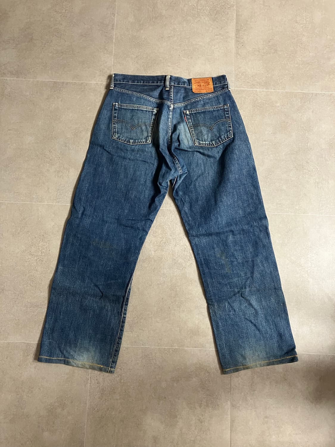 90s 빈티지 리바이스 빅E 셀비지 리메이크 데님팬츠 상품이미지7