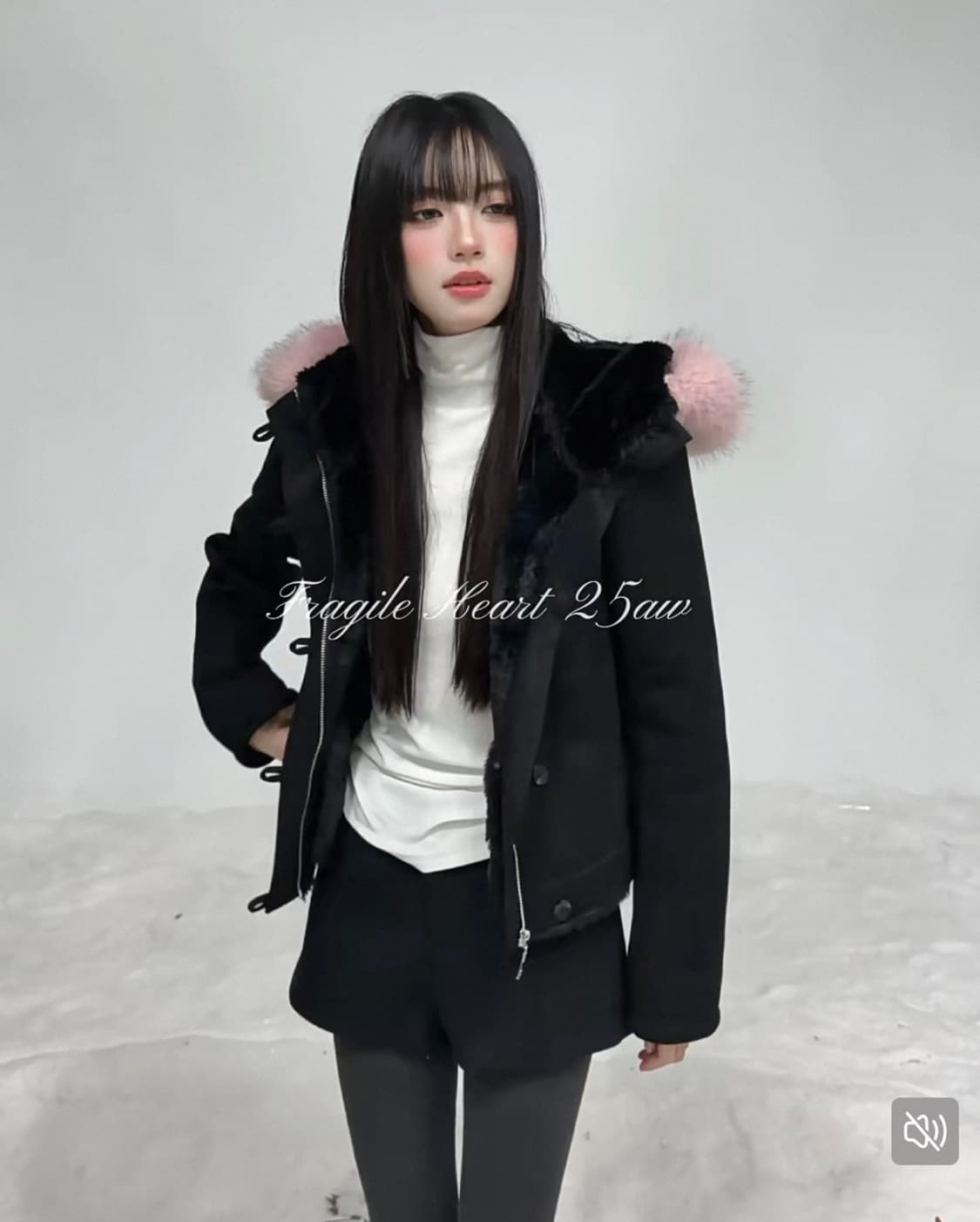 Fragile heart 프레질 하트 퍼 후디 자켓 집업 상품이미지1