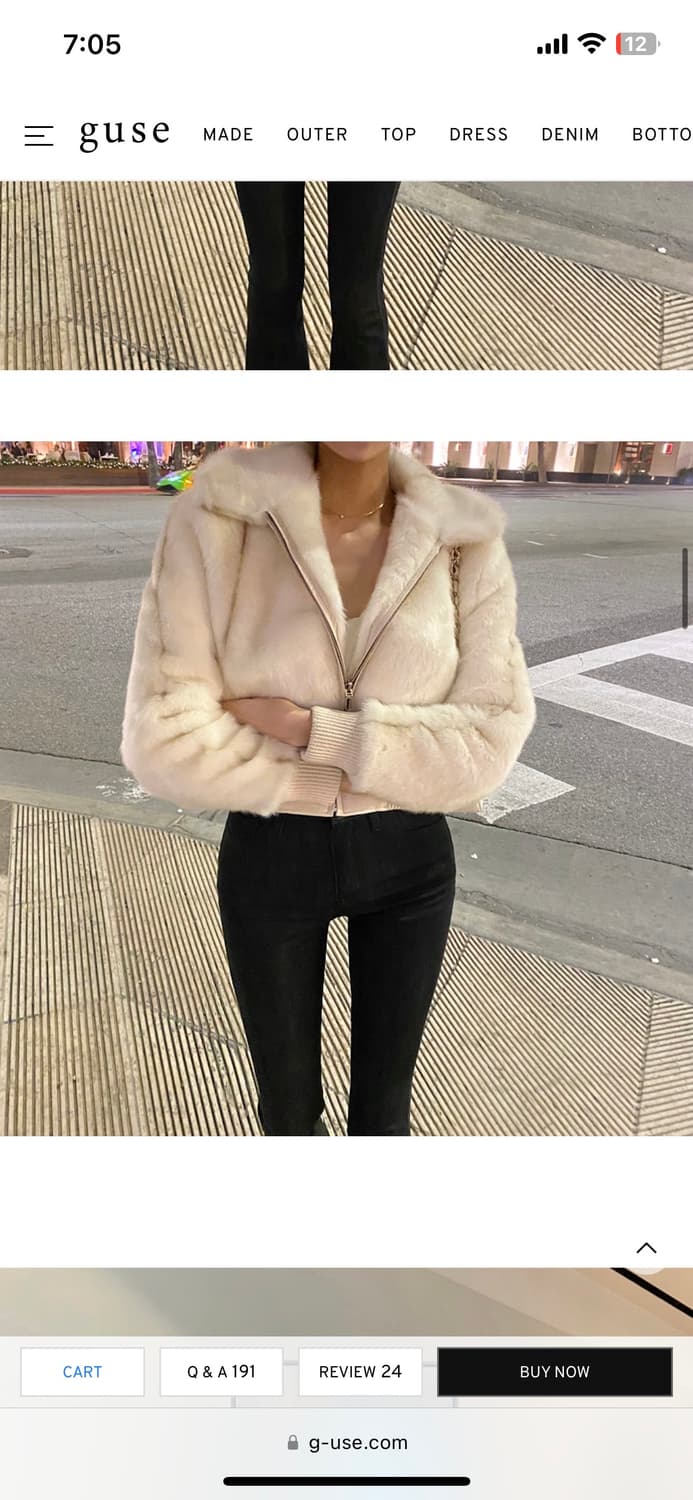 구즈 페이크퍼 6 퍼자켓 상품이미지2