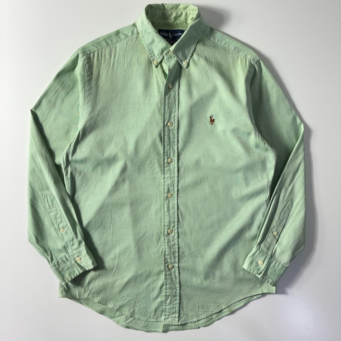 Polo 폴로 랄프로렌 라이트그린 핀포인트 옥스포드 셔츠 상품이미지1