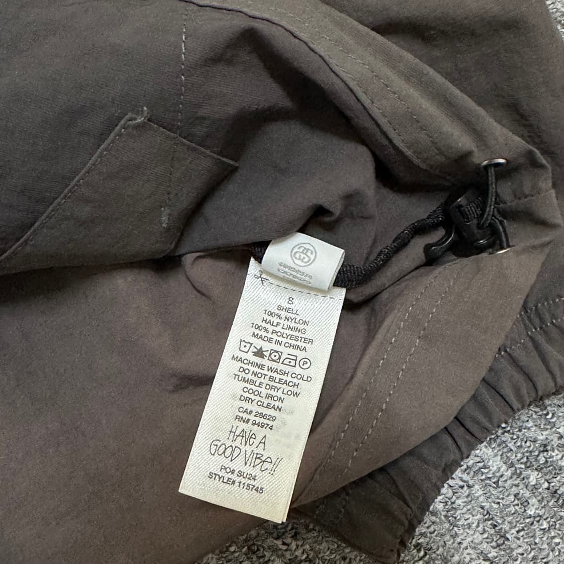 스투시 stussy 바람막이 웨이브 다이 비치 쉘 자켓 S사이즈 상품이미지4