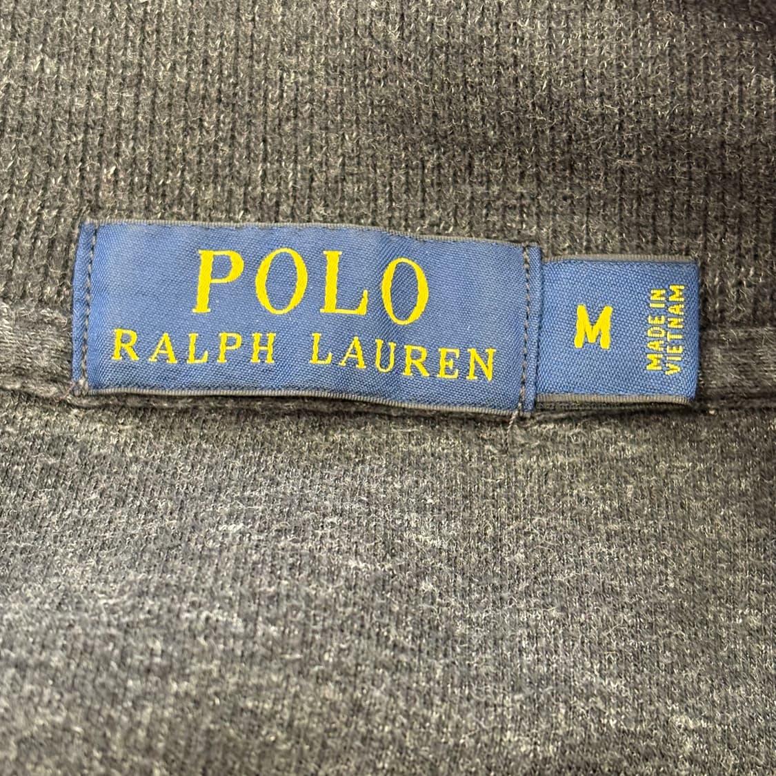 Polo Ralph Lauren 차콜 코튼 반집업 니트 상품이미지3