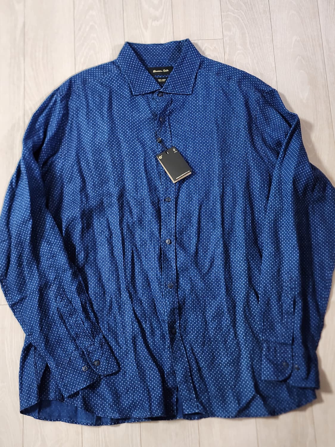 [새상품]마시모두띠 100% 린넨 셔츠 XXL 상품이미지1