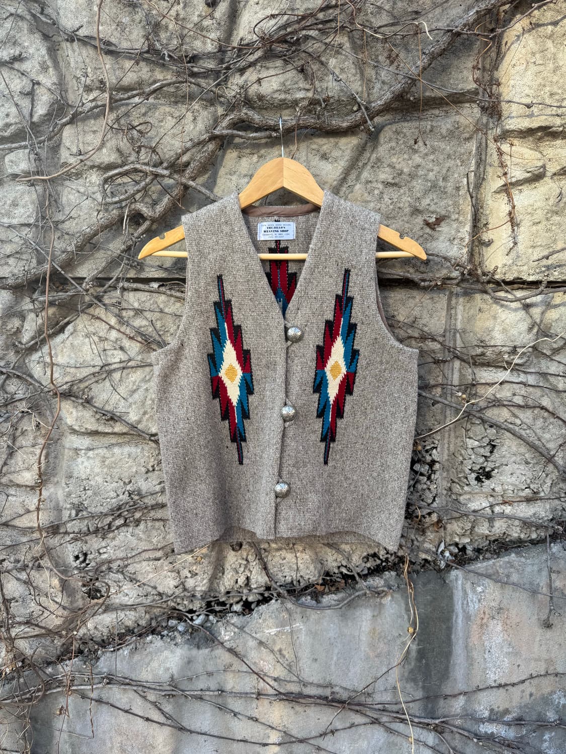 트루히요스 핸드 우븐 울 웨스턴 네이티브 콘쵸버튼 오르테가 치마요 베스트 상품이미지1