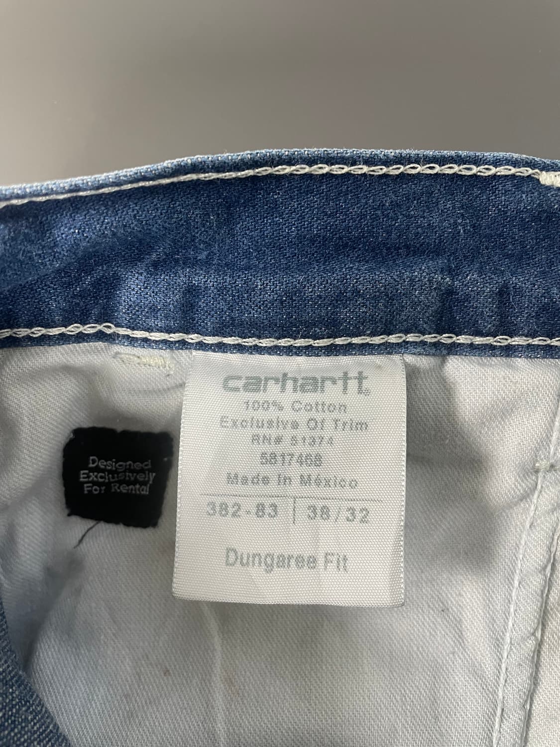 [38] 칼하트 Dungaree Fit 데님 카펜더 팬츠 상품이미지10