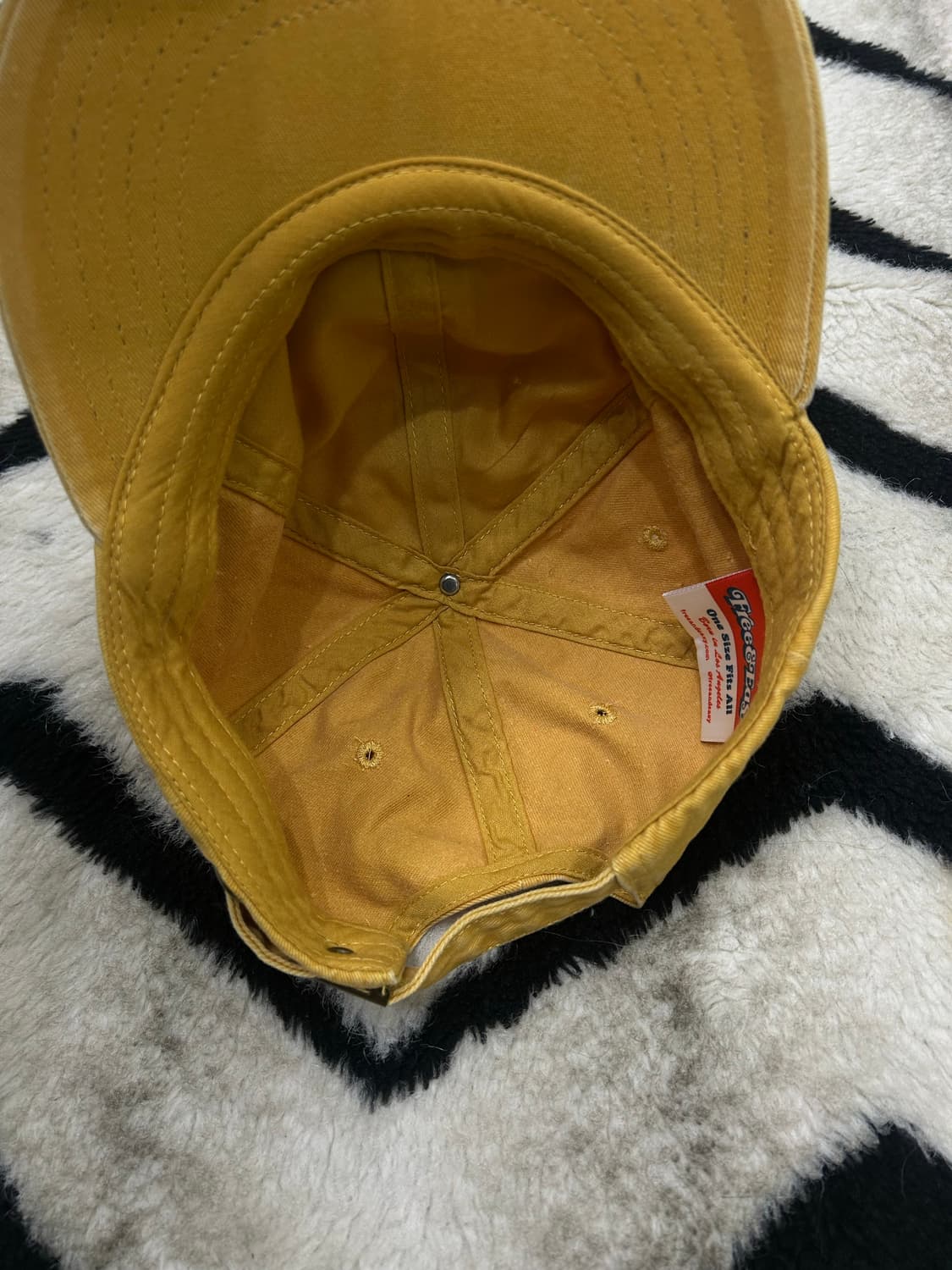 프리앤이지 워시드 돈 트립 캡/머스타드 상품이미지5