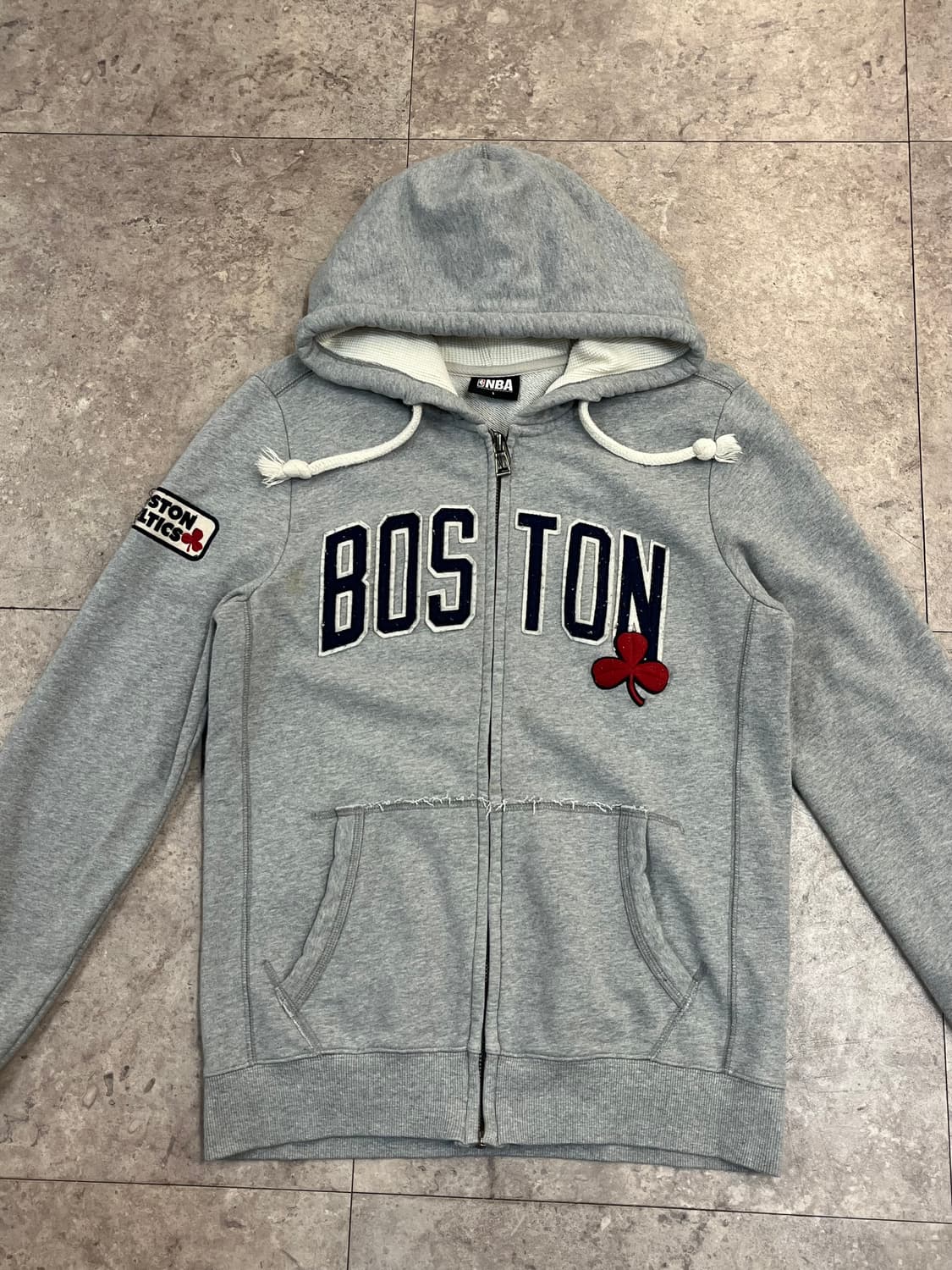 NBA 보스턴 후드집업 그레이 L #csz2857 상품이미지5