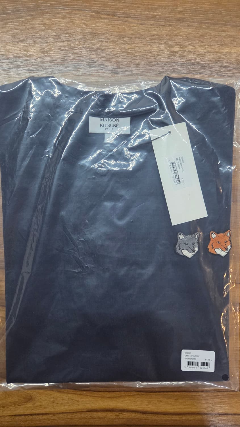 메종 더블폭스 반팔티 네이비L 상품이미지1