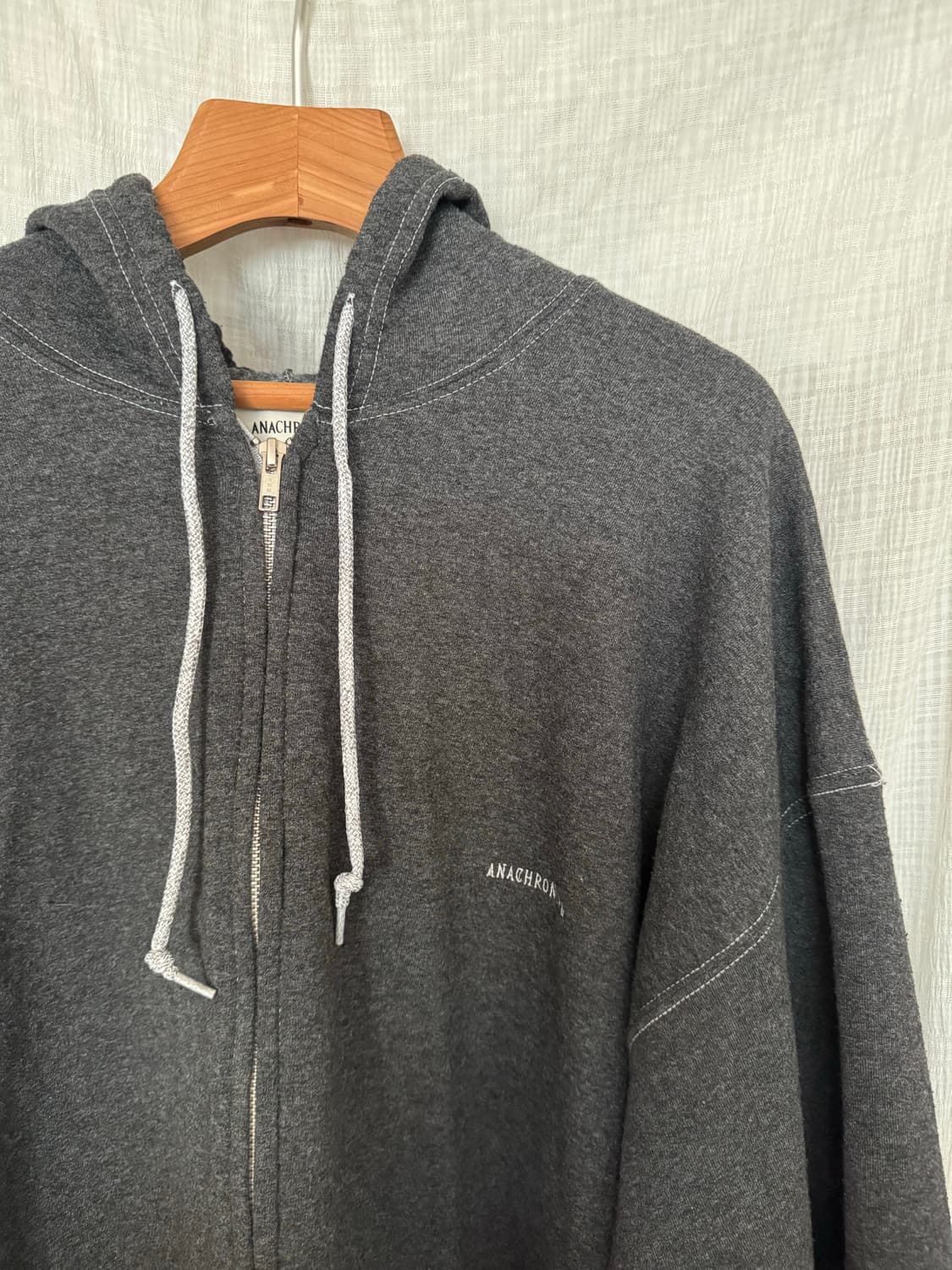 아나크로놈 회색 오버핏 후드집업 38 상품이미지2