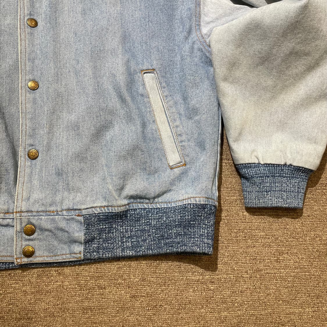 (M) 아메리칸 빈티지 데님 바시티 자켓  상품이미지3