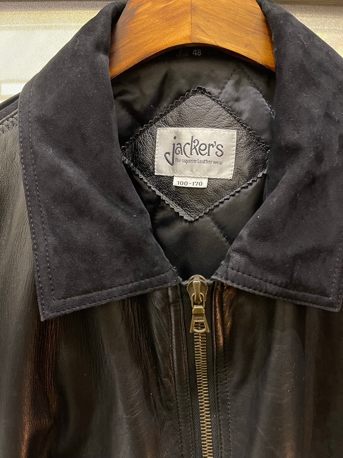 90's Vintage leather jacket 상품이미지3