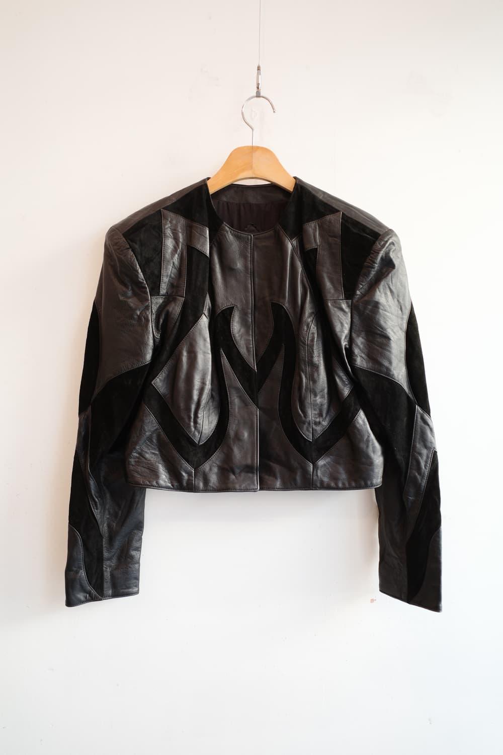 NINA RICCI 니나리치 빈티지 크롭 레더자켓 상품이미지1