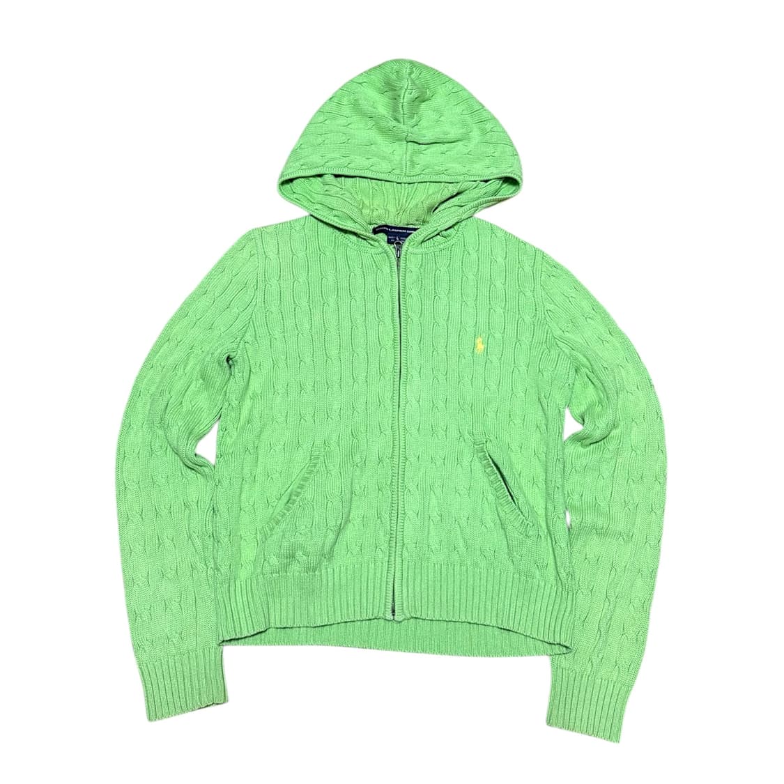 폴로 케이블 니트 집업 상품이미지1