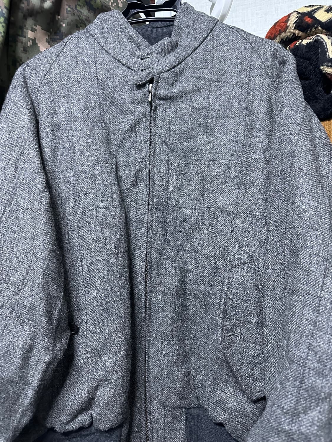 24AW A.Presse tweed harrington jacket 3 상품이미지3