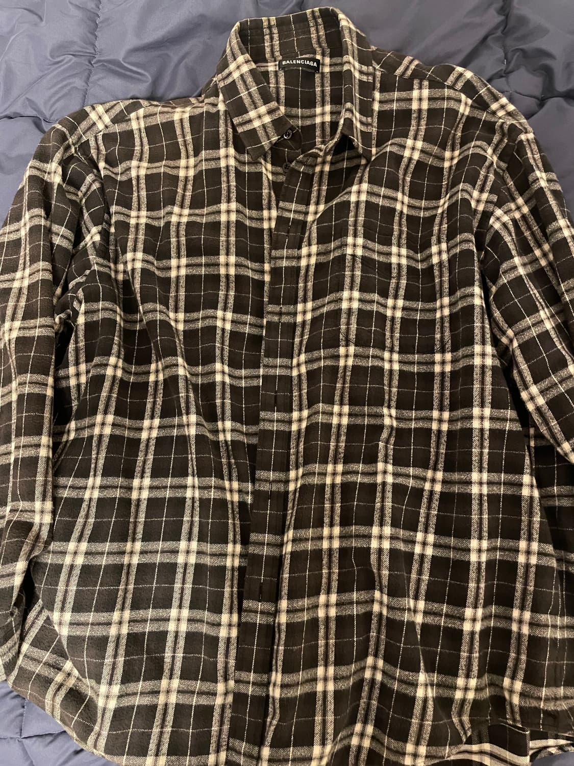 발렌시아가 체크 셔츠 상품이미지1