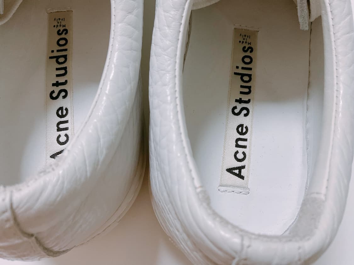 Acne Studios 아크네 레더 스니커즈 정품 새제품38사이즈 상품이미지4
