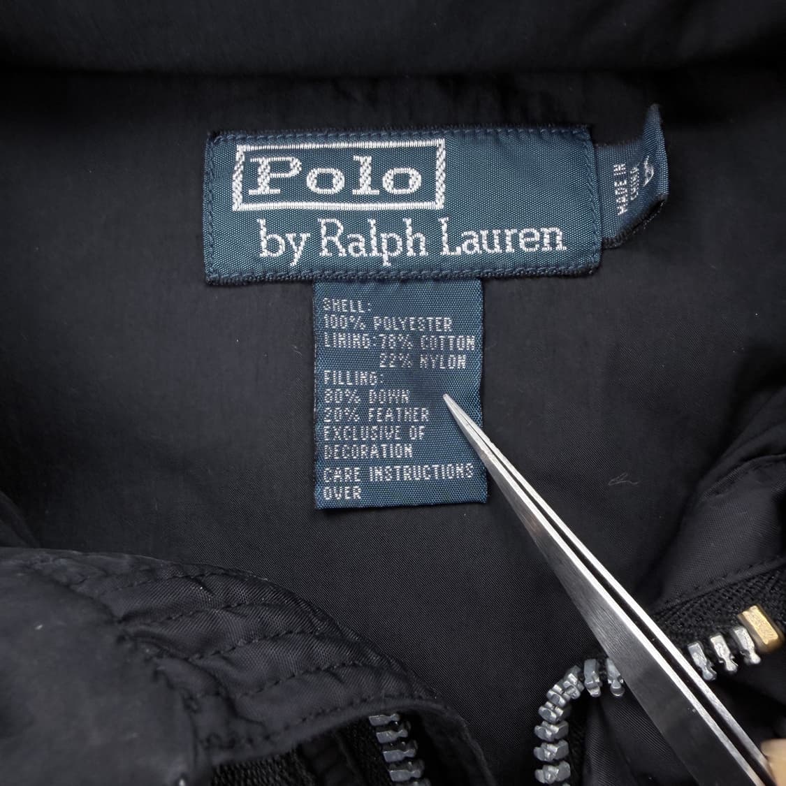 폴로 랄프로렌 블랙 덕다운 후드패딩 상품이미지4