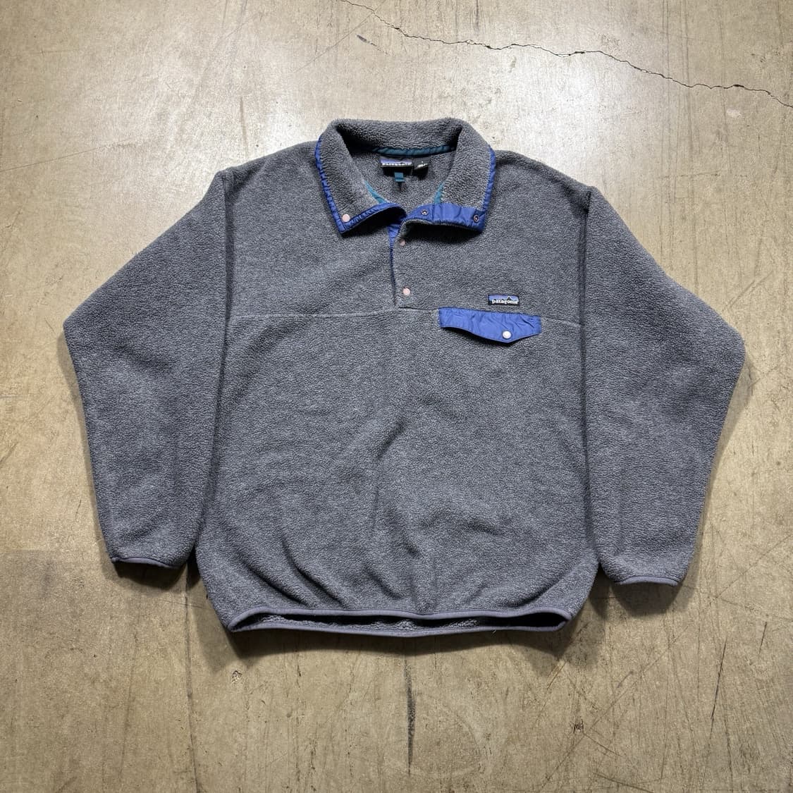 99FW 파타고니아 신칠라 스냅-T 그레이/코발트블루 자메이카 상품이미지1