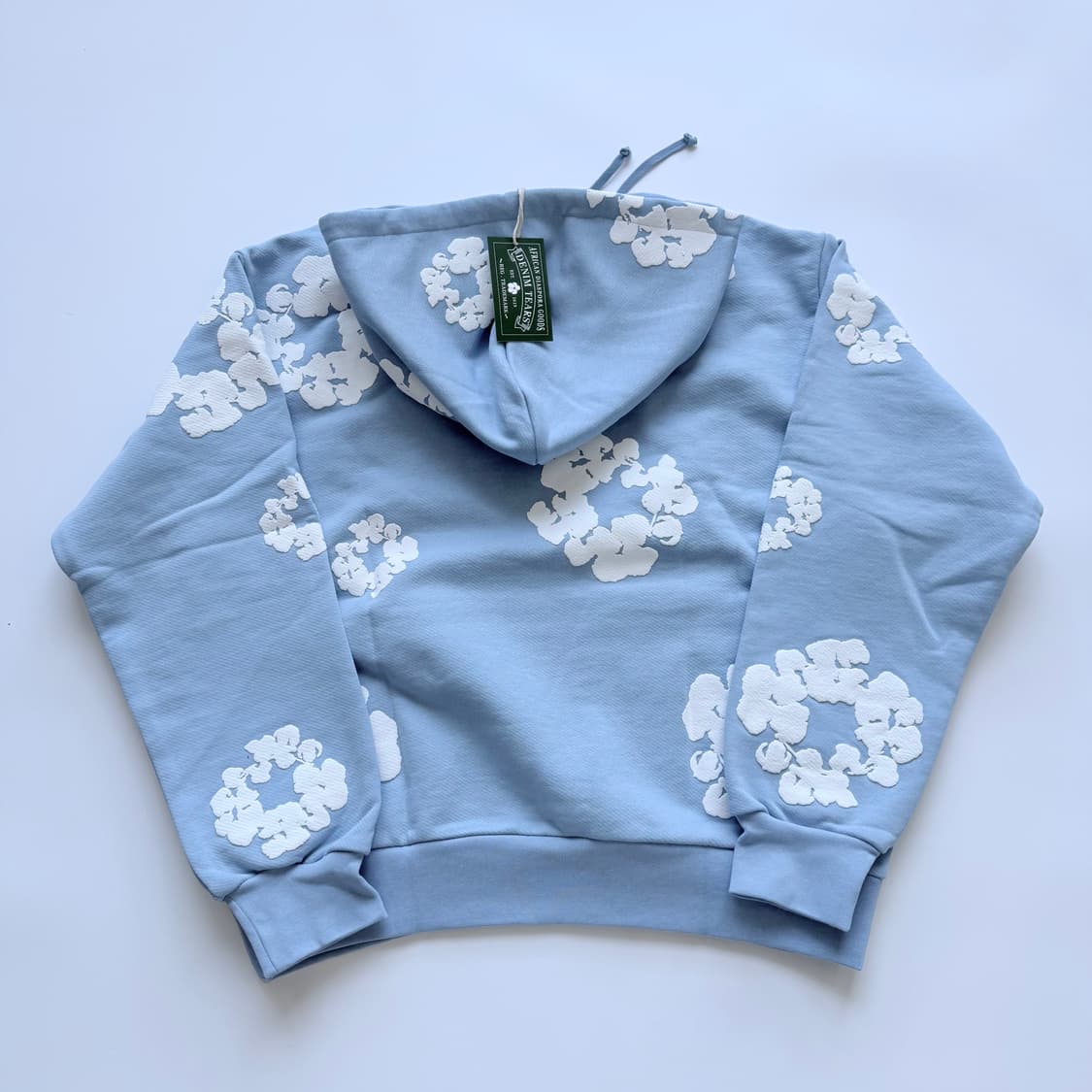 데님티어스 라이트 블루 후드티 M 상품이미지1