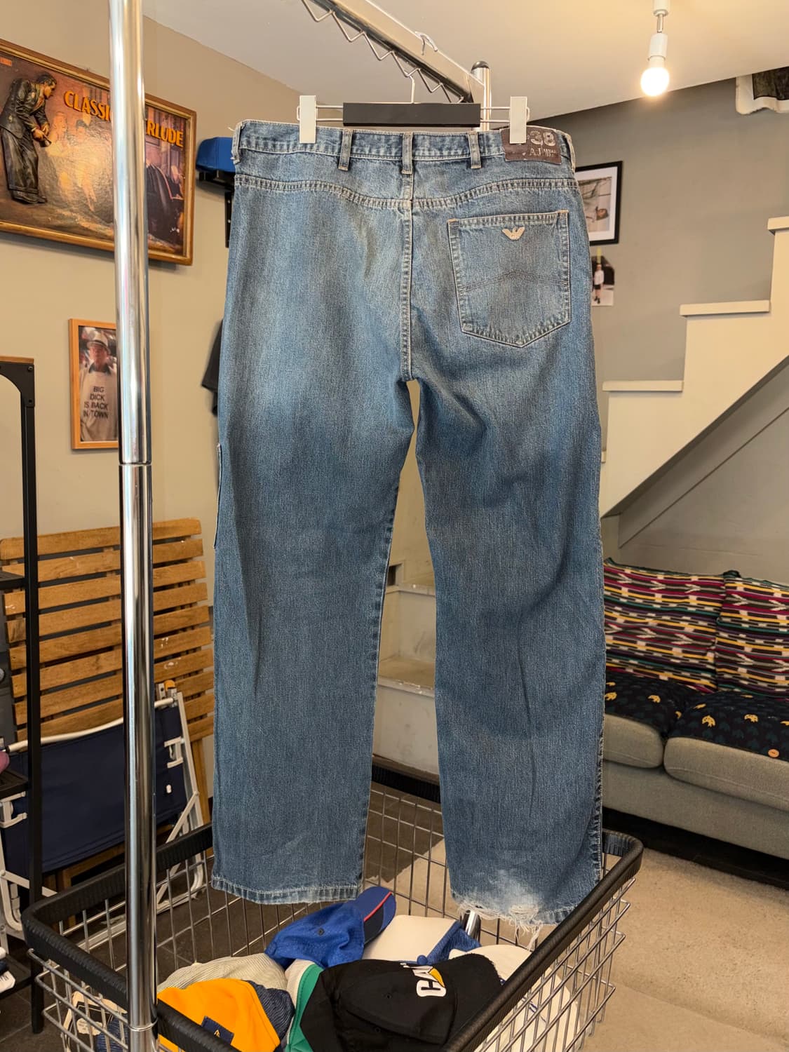 90-00’s Armani Jeans pocket detail denim 상품이미지8