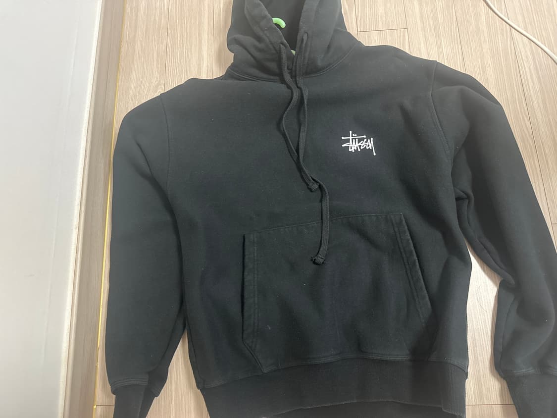 스투시 후드티 블랙 상품이미지2