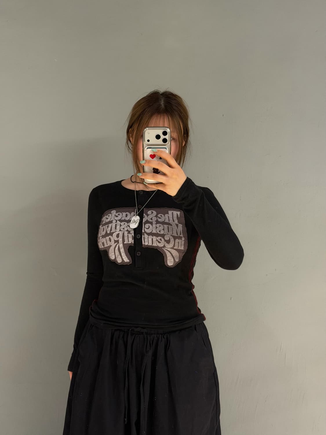 button-up patch detail long sleeve 상품이미지2