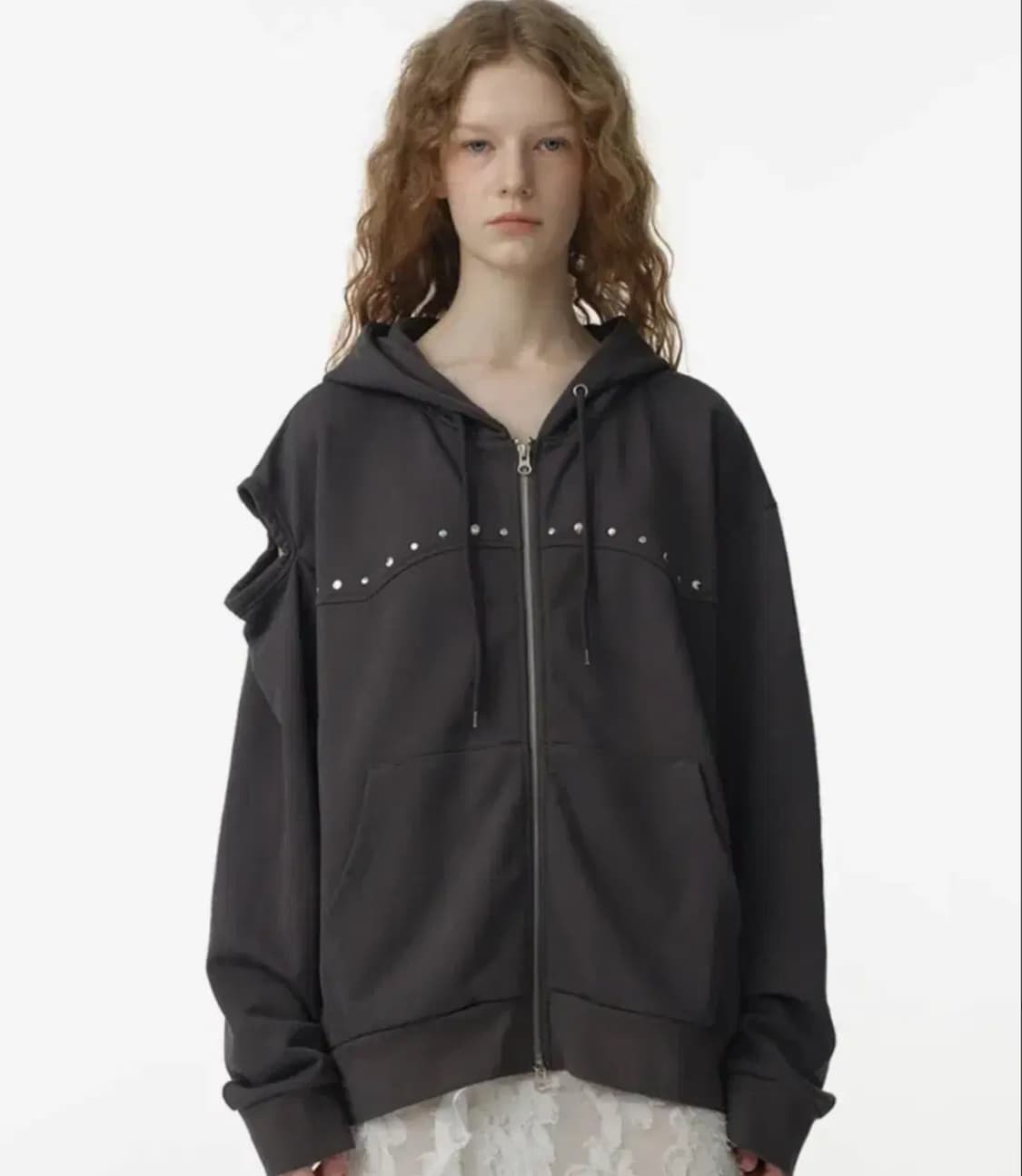 밀러우먼 컷아웃 후드집업  상품이미지1