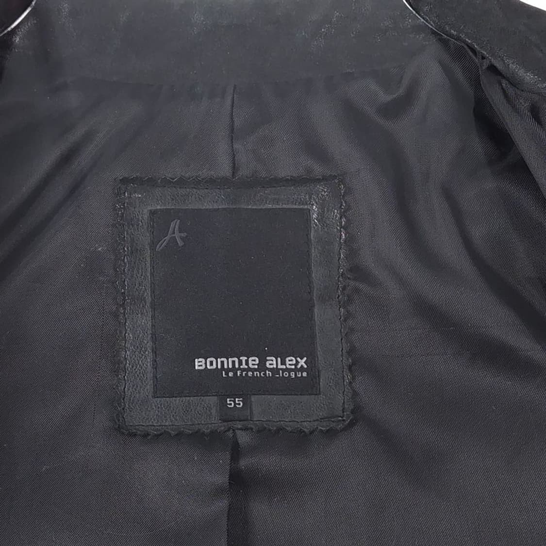 보니알렉스 천연 양가죽 퀼팅 라이더 자켓 55 상품이미지6