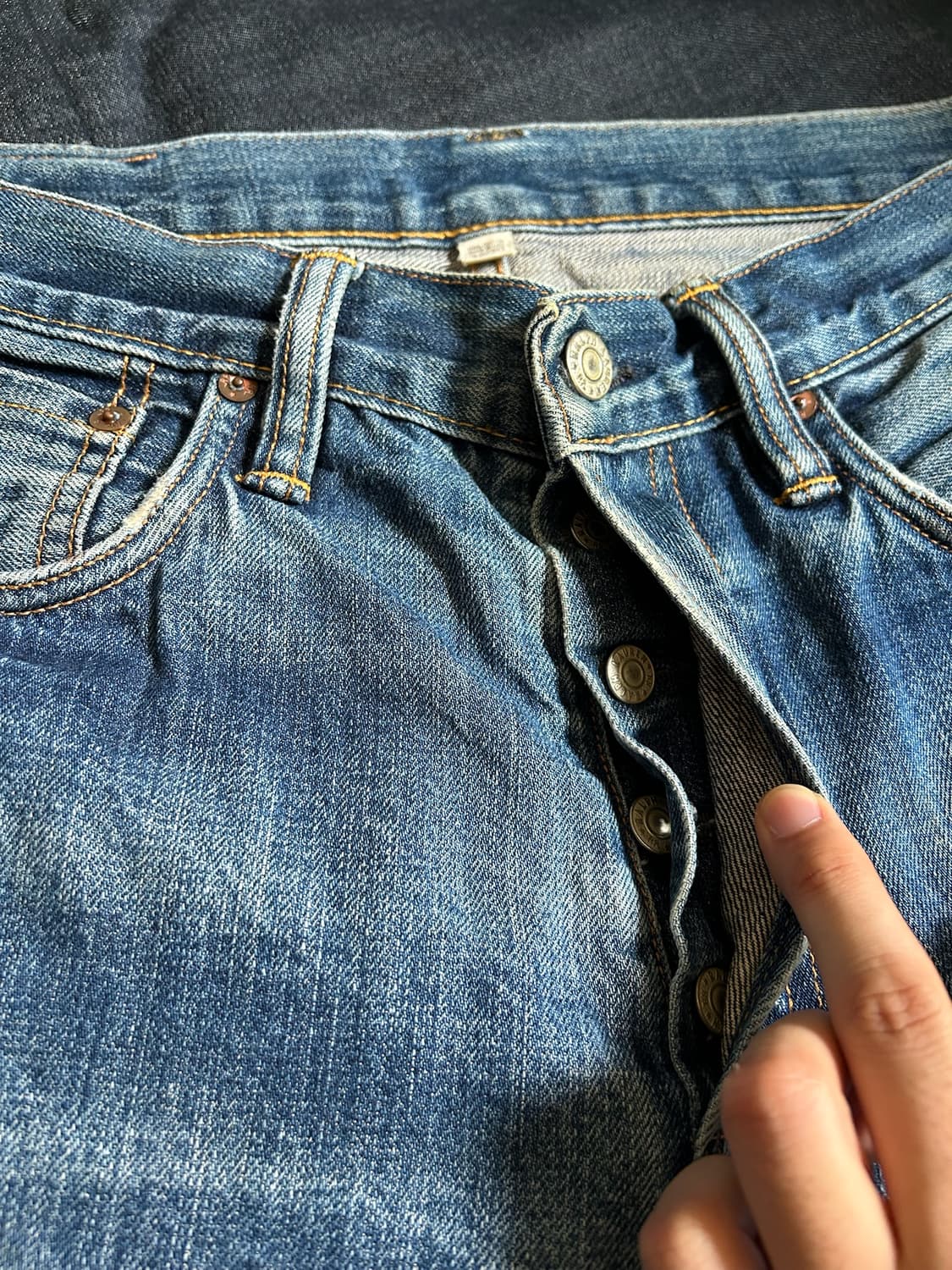 RRL cut off denim pants Made in USA 상품이미지10