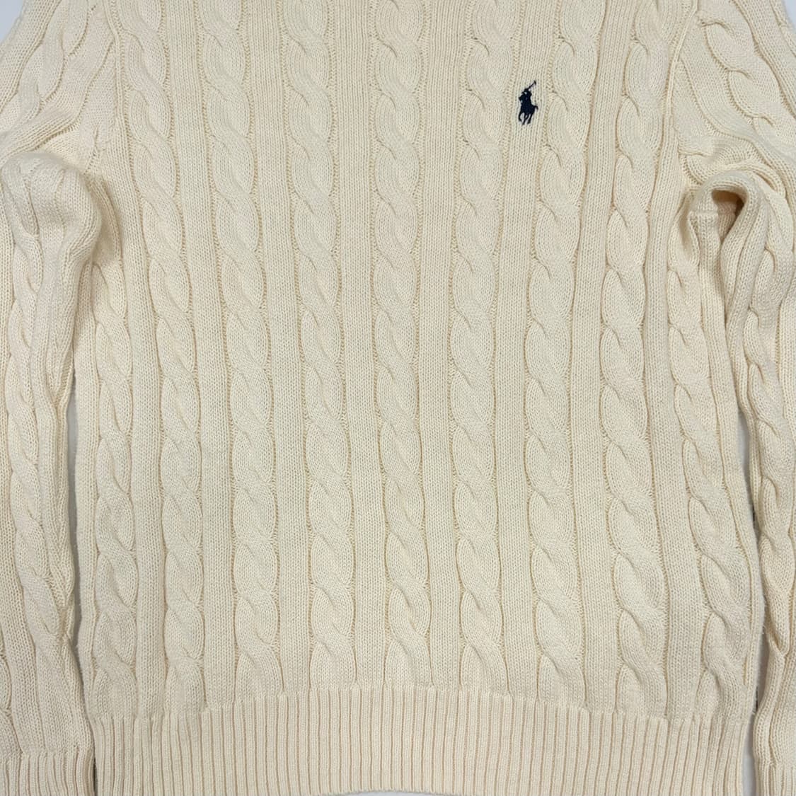 (95M)폴로랄프로렌 케이블 니트 아이보리 신형 상품이미지4