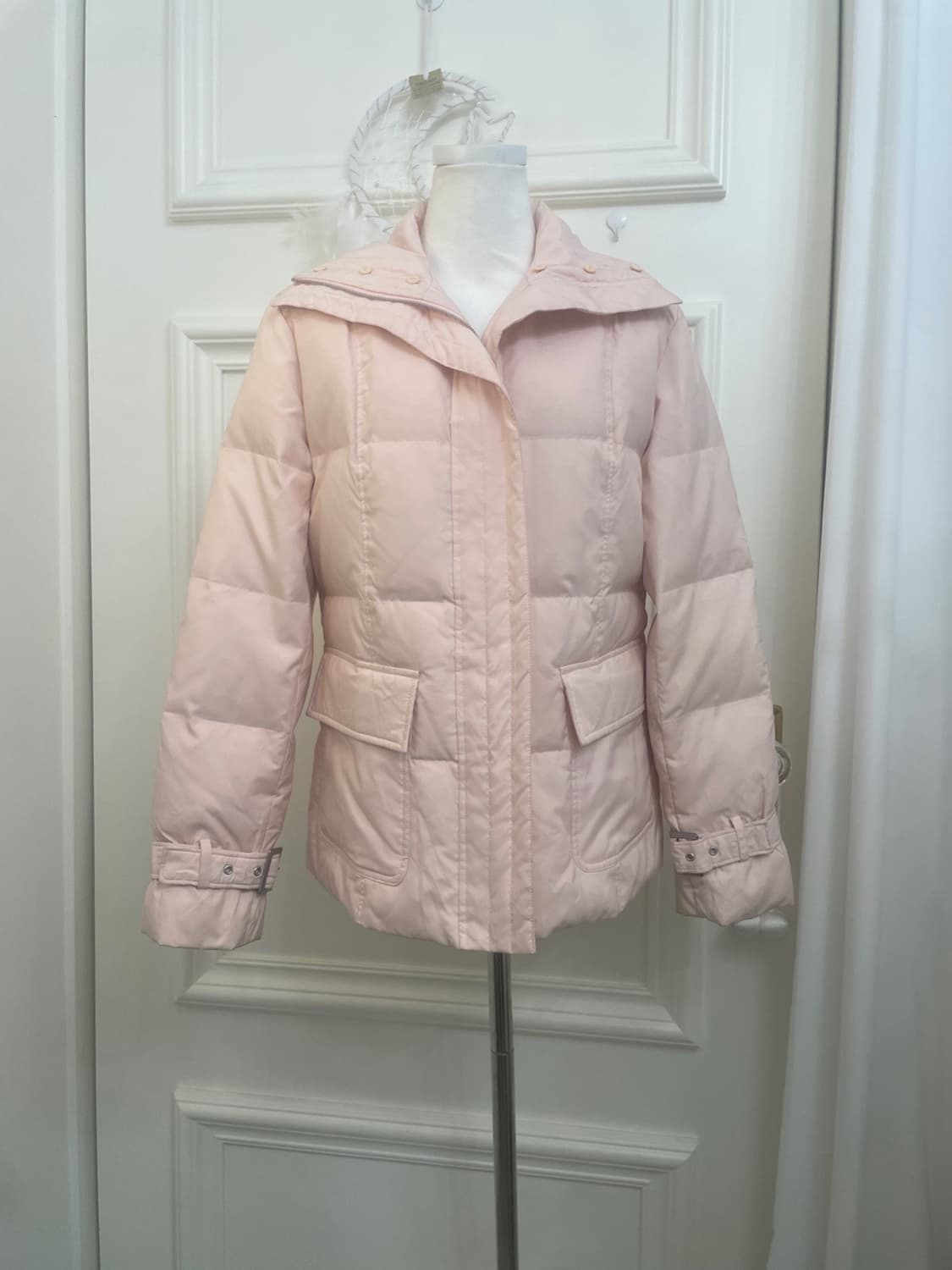 lovely pink sleeve belt pocket point bas 상품이미지1