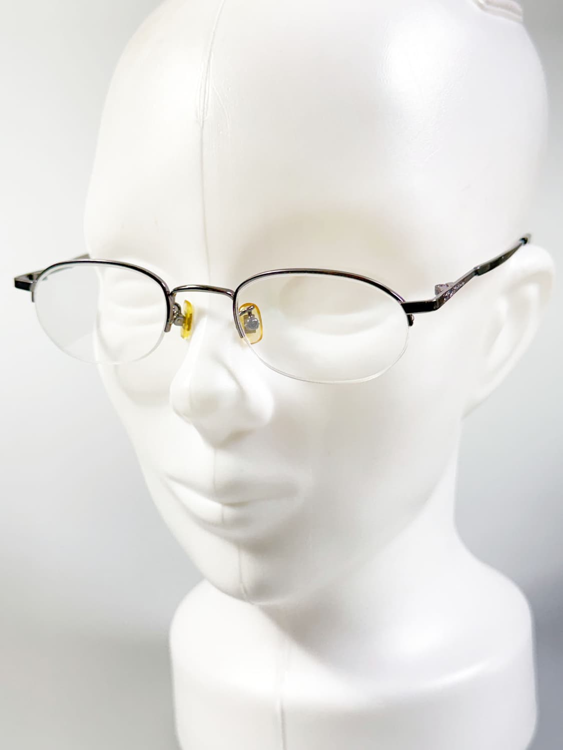 RUCHIANO 건메탈 오벌 반무테 빈티지 안경 상품이미지8
