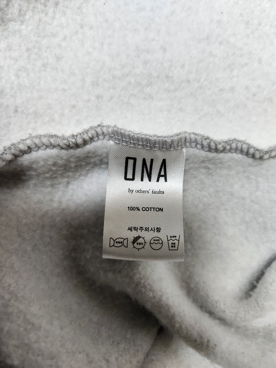 무아무아 스몰로고 그레이 후드티 FREE 상품이미지7