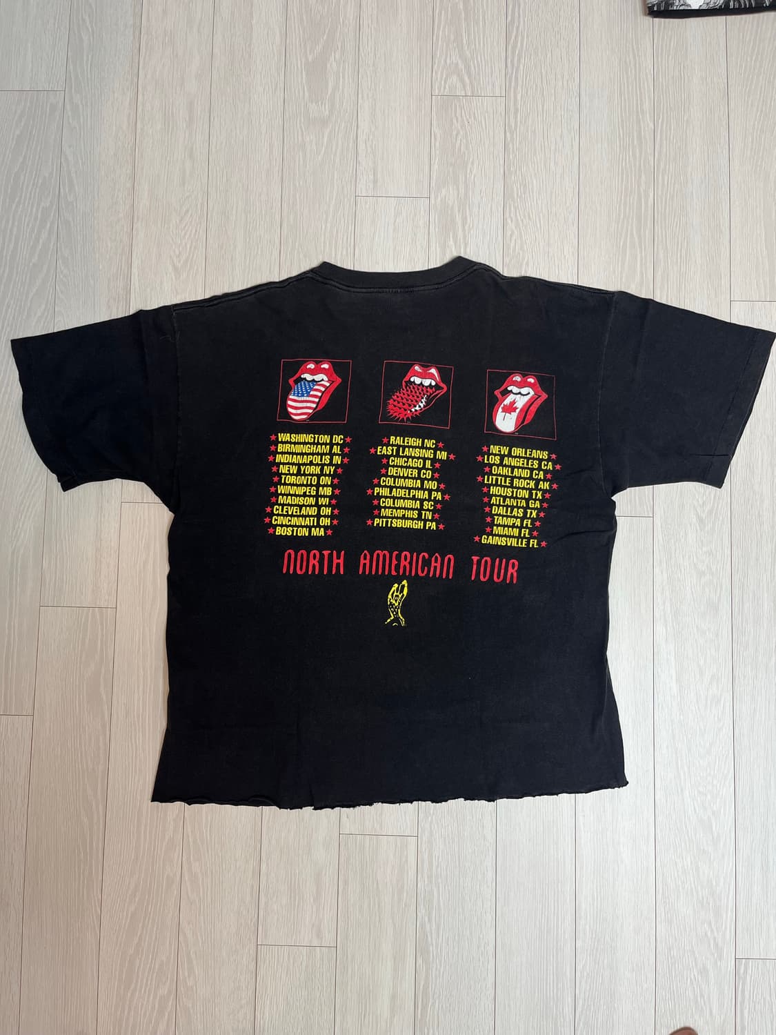 빈티지 밴드티 90s 롤링스톤즈 티셔츠 94/95 상품이미지3
