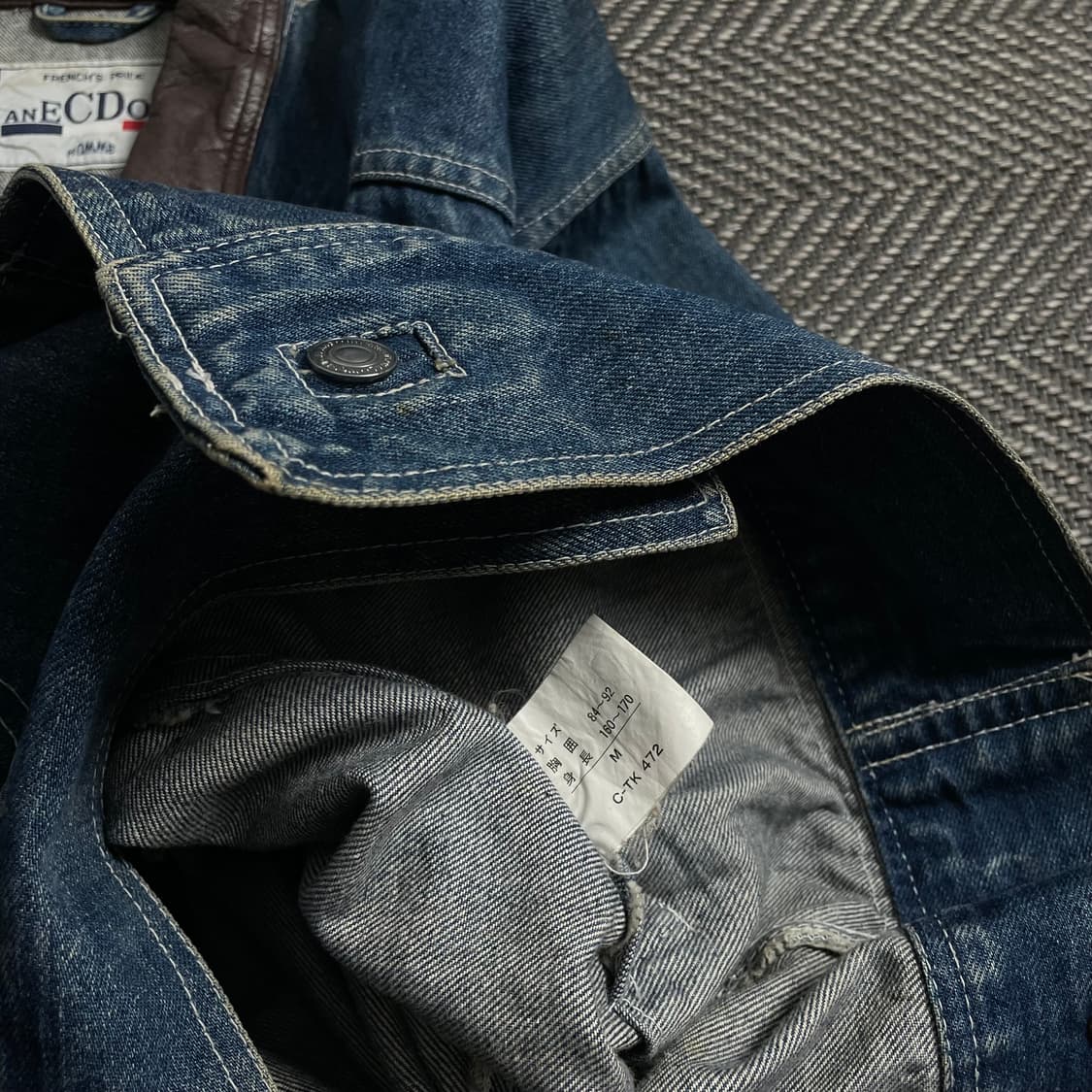 Anecdote 아카이브 레더 카라 데님 워크 자켓y 4402 상품이미지6