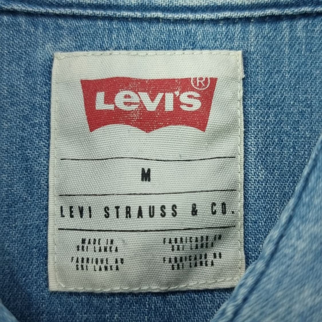 [리바이스] 빈티지 워시드 데님 웨스턴 셔츠 M18485 상품이미지7