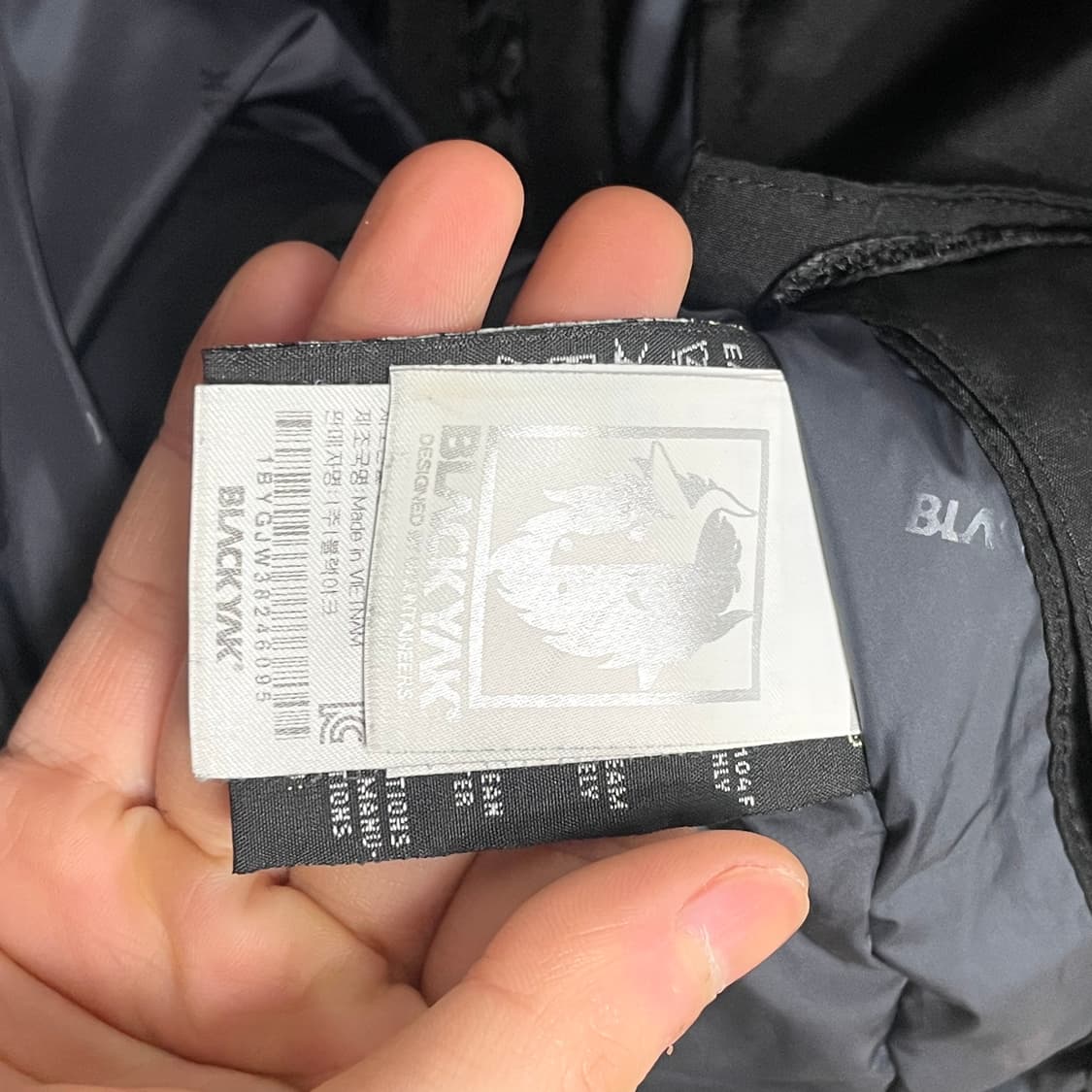 블랙야크 블랙 포켓 구스다운 패딩점퍼 남성95 상품이미지5