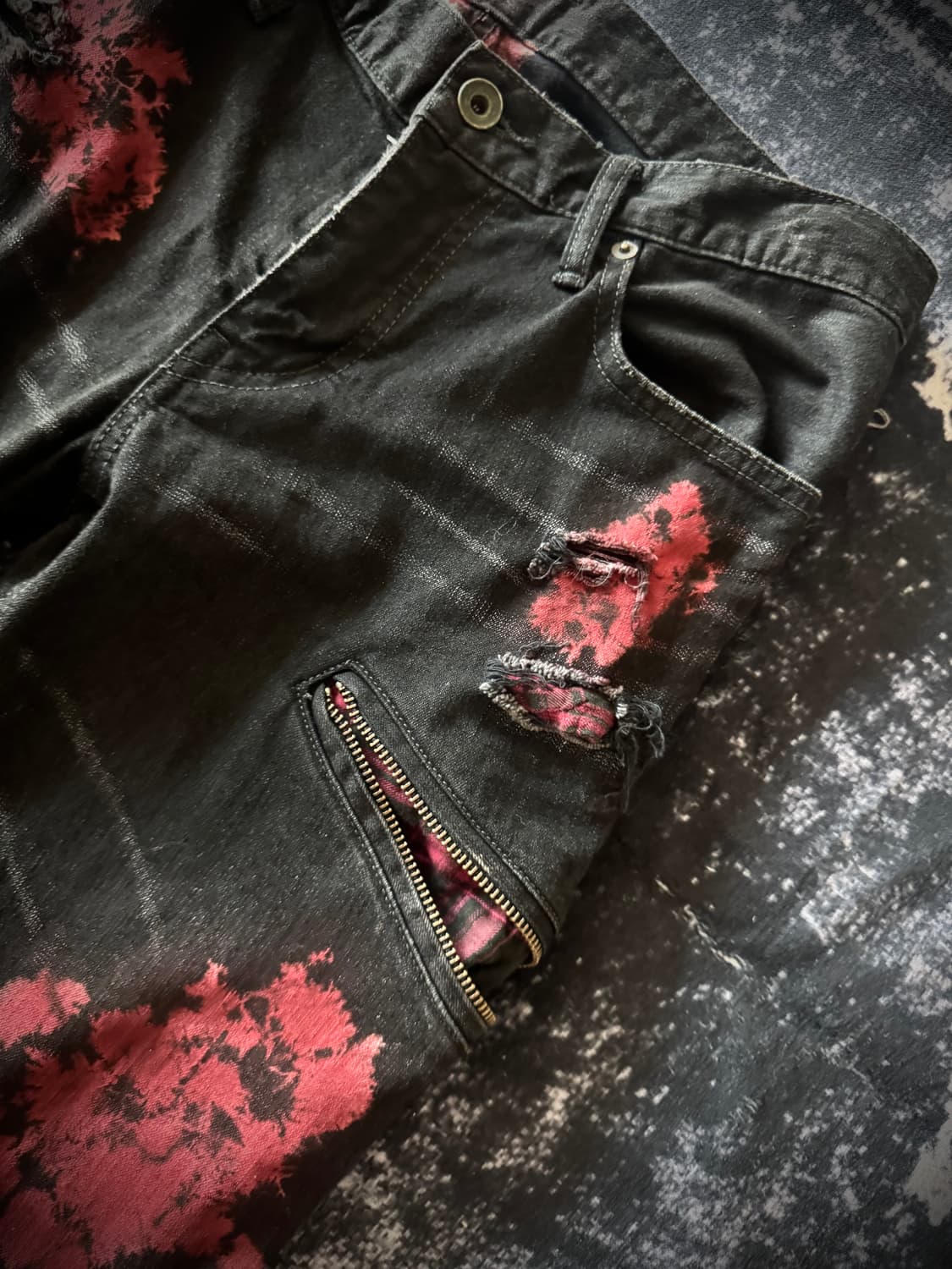 L.G.B Crash Processed Paint Denim 상품이미지4