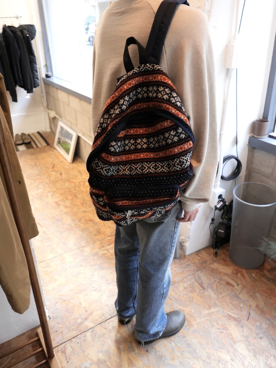 준야 와타나베 페어아일 니트 백팩 상품이미지3