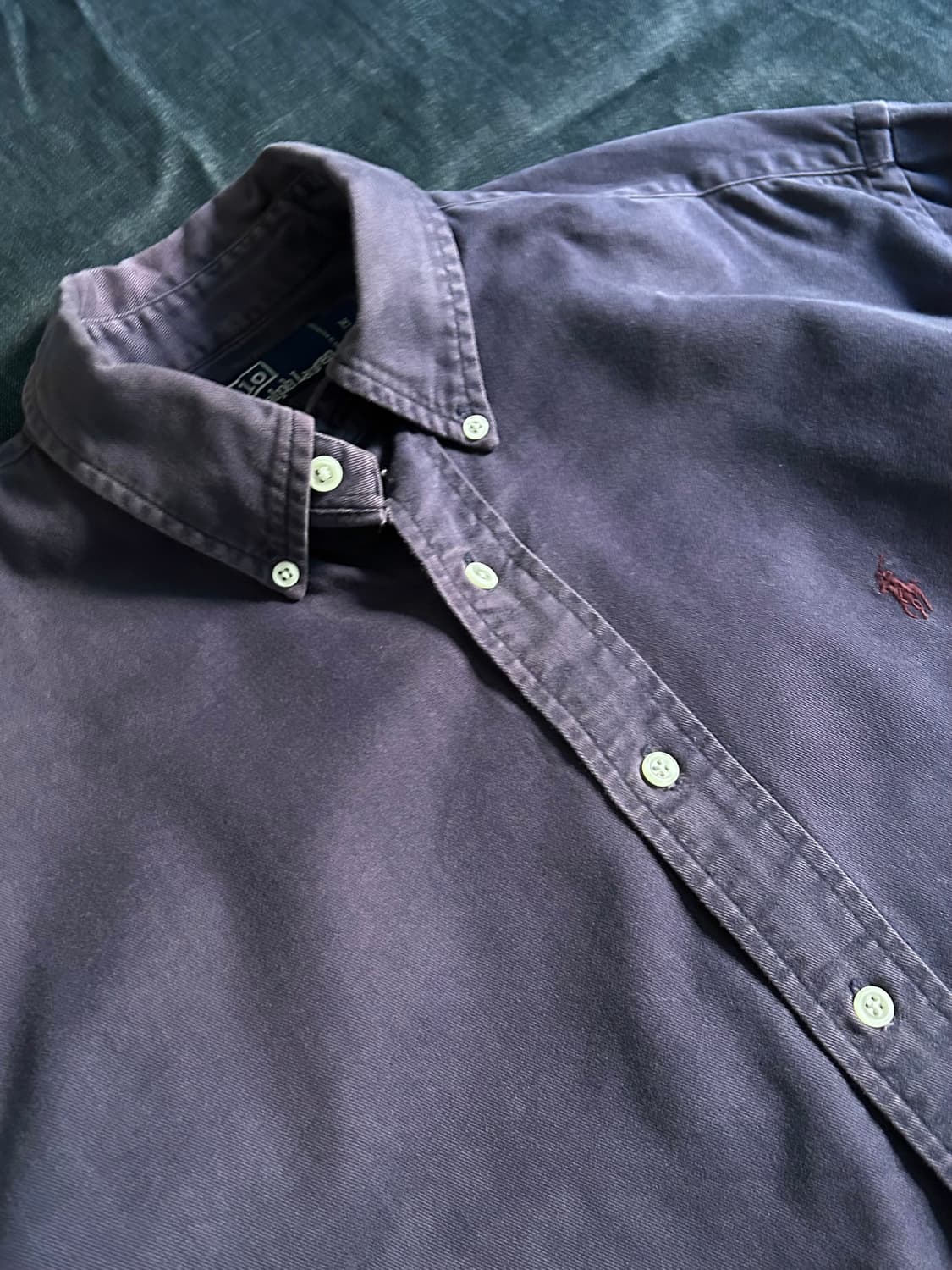 90s 폴로랄프로렌 페이딩 코튼 버튼다운 셔츠 상품이미지3