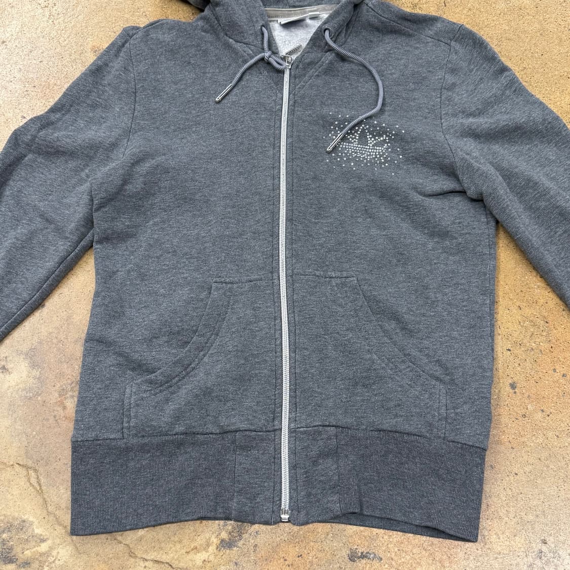 아디다스 그레이 큐빅 후드집업 90 상품이미지3