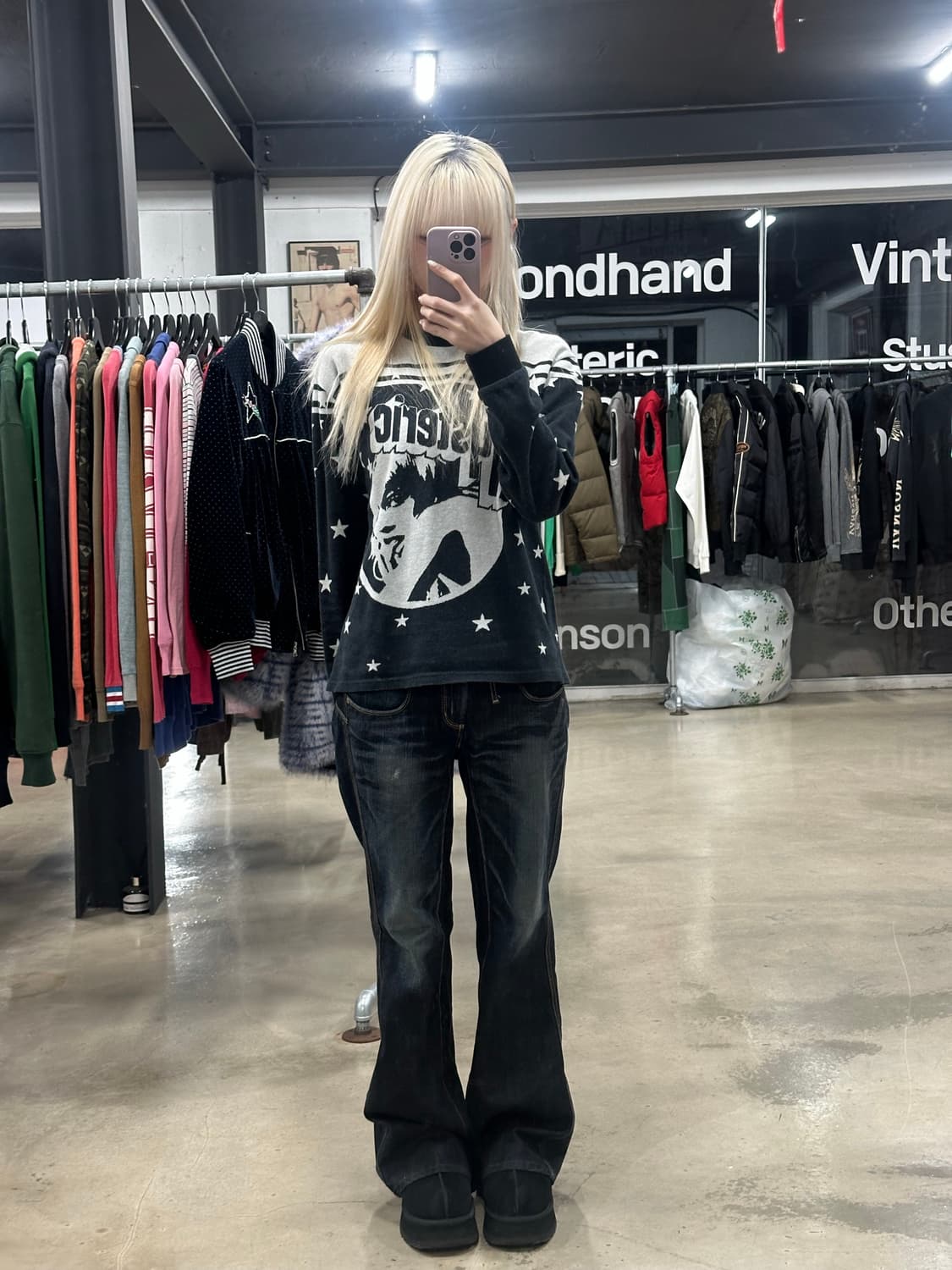 히스테릭 글래머 맨투맨 티셔츠 상품이미지2