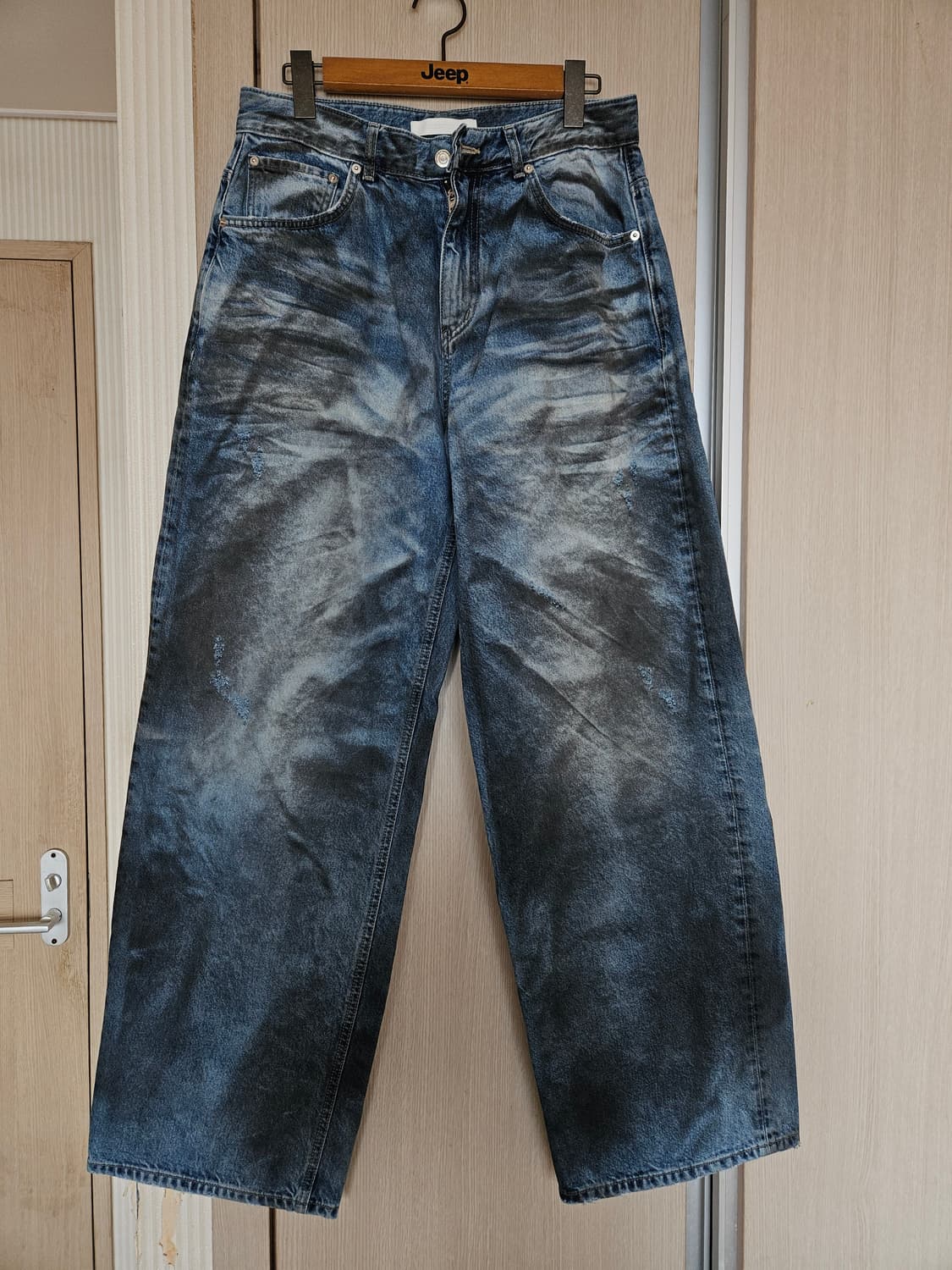 (30)브랜디드 맥스와이드 데님 팬츠 크레이지 블루 상품이미지2